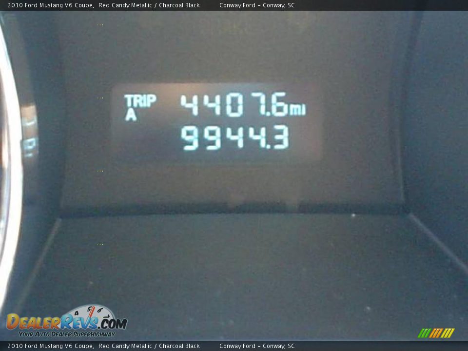2010 Ford Mustang V6 Coupe Red Candy Metallic / Charcoal Black Photo #25