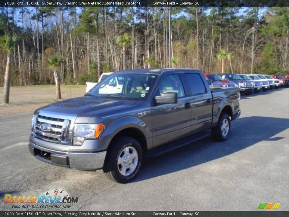 2009 Ford F150 XLT SuperCrew Sterling Grey Metallic / Stone/Medium Stone Photo #1