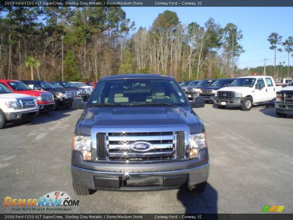2009 Ford F150 XLT SuperCrew Sterling Grey Metallic / Stone/Medium Stone Photo #2
