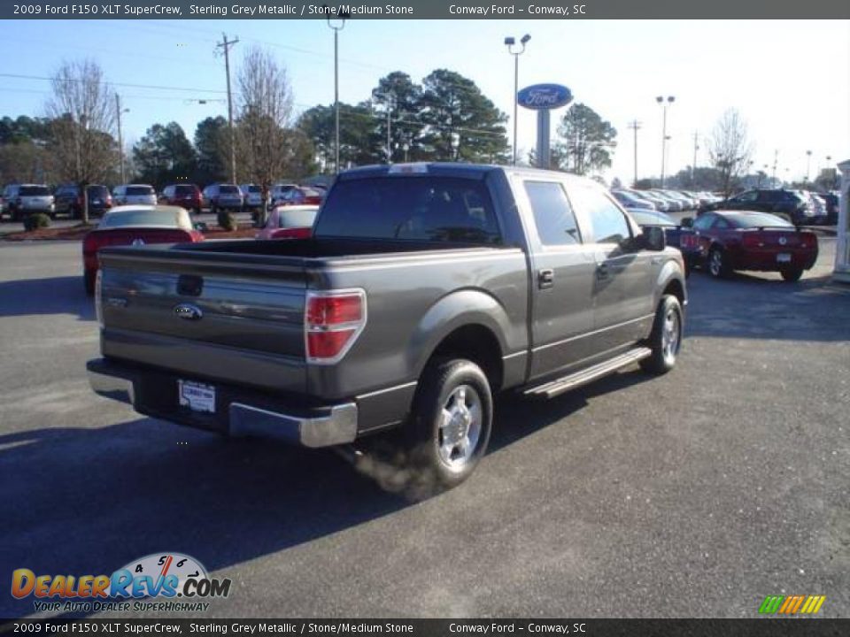 2009 Ford F150 XLT SuperCrew Sterling Grey Metallic / Stone/Medium Stone Photo #5