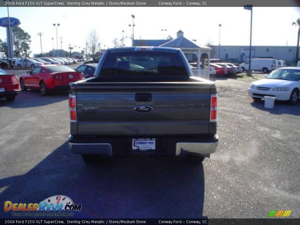 2009 Ford F150 XLT SuperCrew Sterling Grey Metallic / Stone/Medium Stone Photo #6
