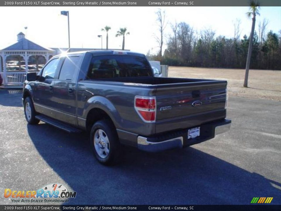 2009 Ford F150 XLT SuperCrew Sterling Grey Metallic / Stone/Medium Stone Photo #7