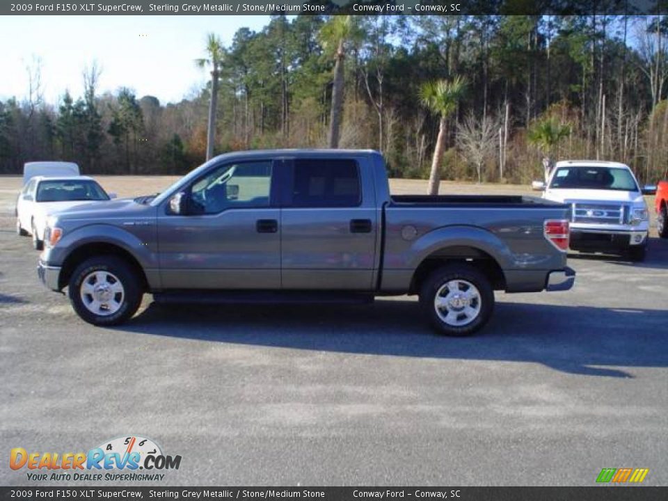 2009 Ford F150 XLT SuperCrew Sterling Grey Metallic / Stone/Medium Stone Photo #8