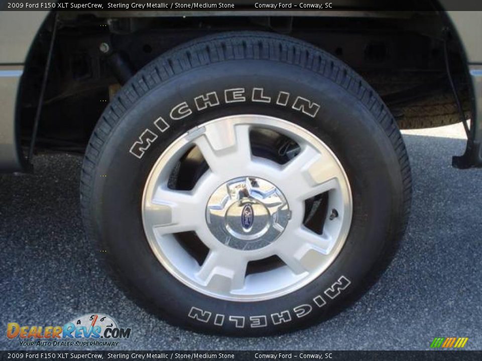 2009 Ford F150 XLT SuperCrew Sterling Grey Metallic / Stone/Medium Stone Photo #9