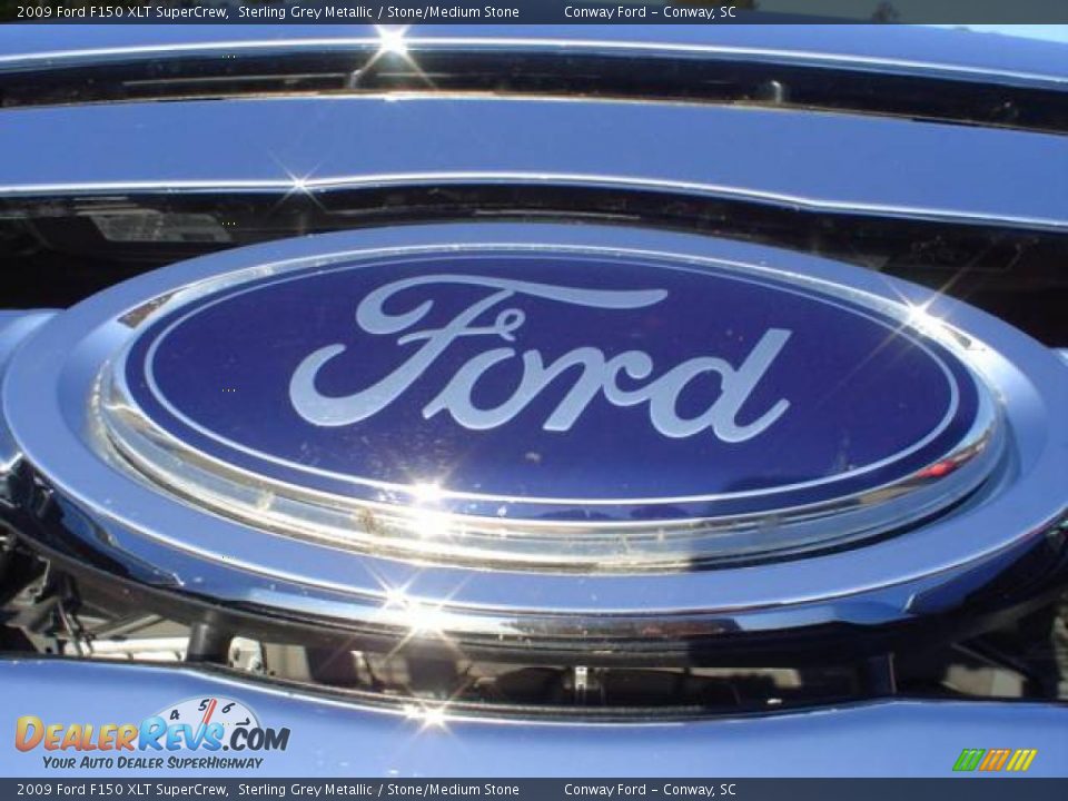 2009 Ford F150 XLT SuperCrew Sterling Grey Metallic / Stone/Medium Stone Photo #13