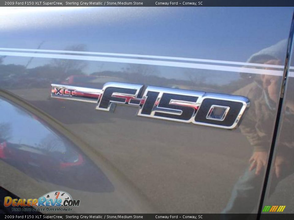 2009 Ford F150 XLT SuperCrew Sterling Grey Metallic / Stone/Medium Stone Photo #14
