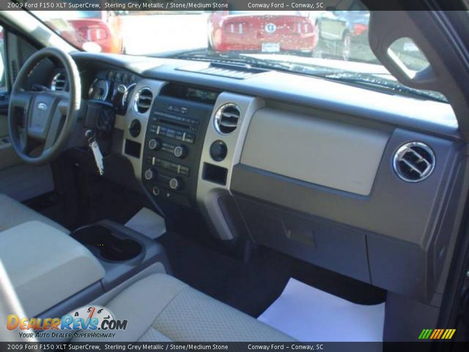 2009 Ford F150 XLT SuperCrew Sterling Grey Metallic / Stone/Medium Stone Photo #18