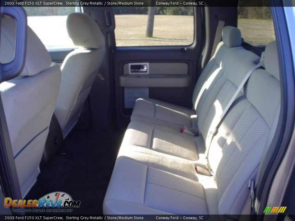2009 Ford F150 XLT SuperCrew Sterling Grey Metallic / Stone/Medium Stone Photo #19