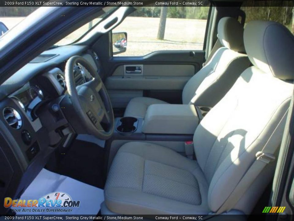 2009 Ford F150 XLT SuperCrew Sterling Grey Metallic / Stone/Medium Stone Photo #20