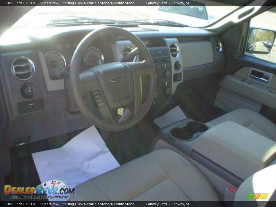 2009 Ford F150 XLT SuperCrew Sterling Grey Metallic / Stone/Medium Stone Photo #21