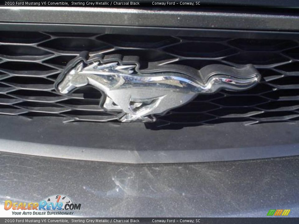 2010 Ford Mustang V6 Convertible Sterling Grey Metallic / Charcoal Black Photo #13
