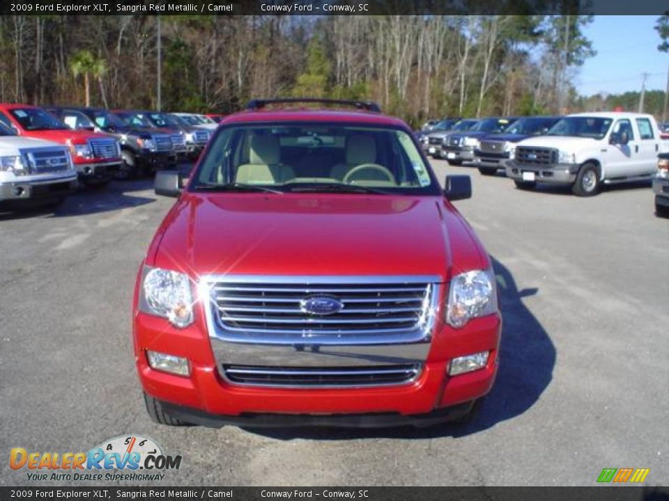 2009 Ford Explorer XLT Sangria Red Metallic / Camel Photo #2