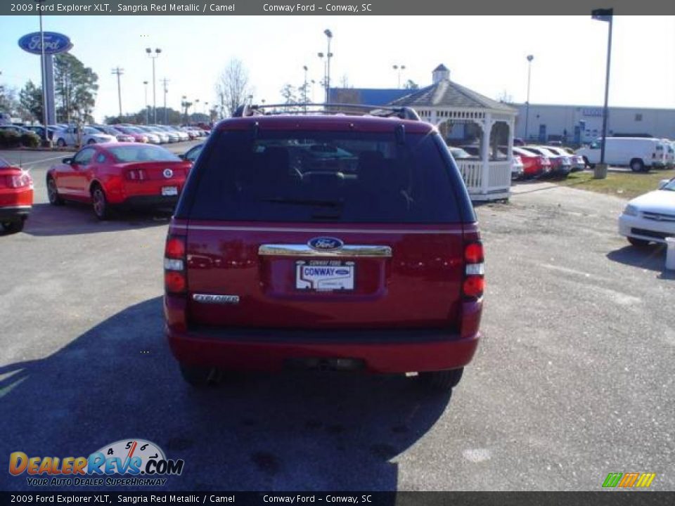 2009 Ford Explorer XLT Sangria Red Metallic / Camel Photo #6