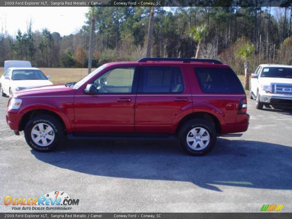 2009 Ford Explorer XLT Sangria Red Metallic / Camel Photo #8