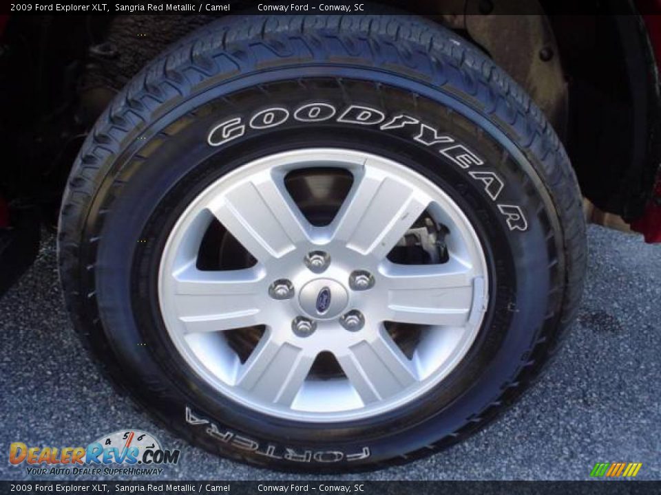 2009 Ford Explorer XLT Sangria Red Metallic / Camel Photo #9