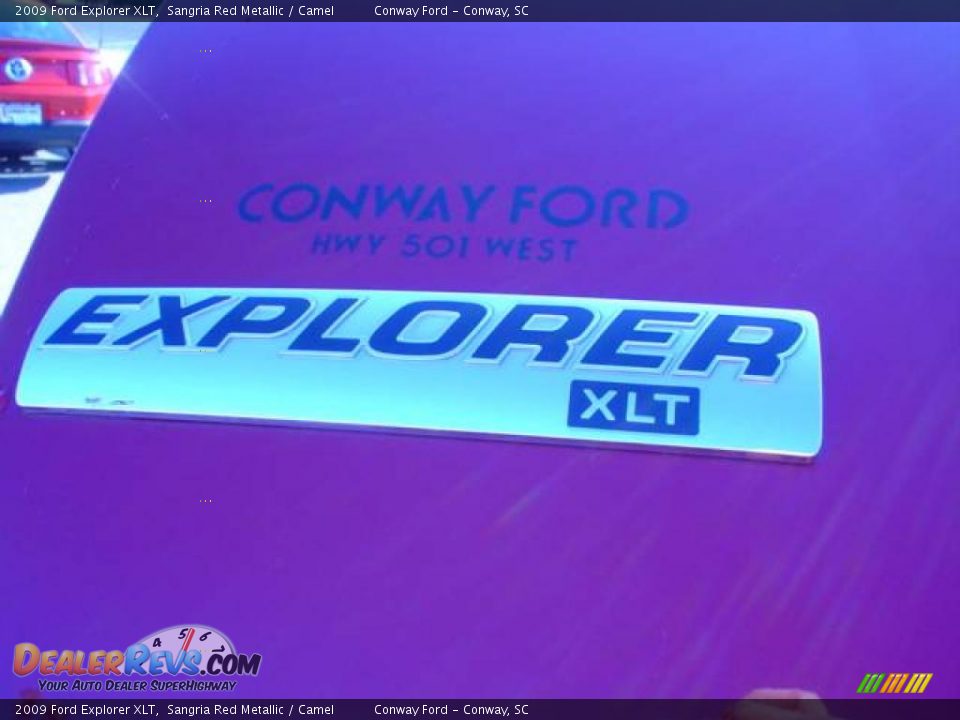 2009 Ford Explorer XLT Sangria Red Metallic / Camel Photo #13