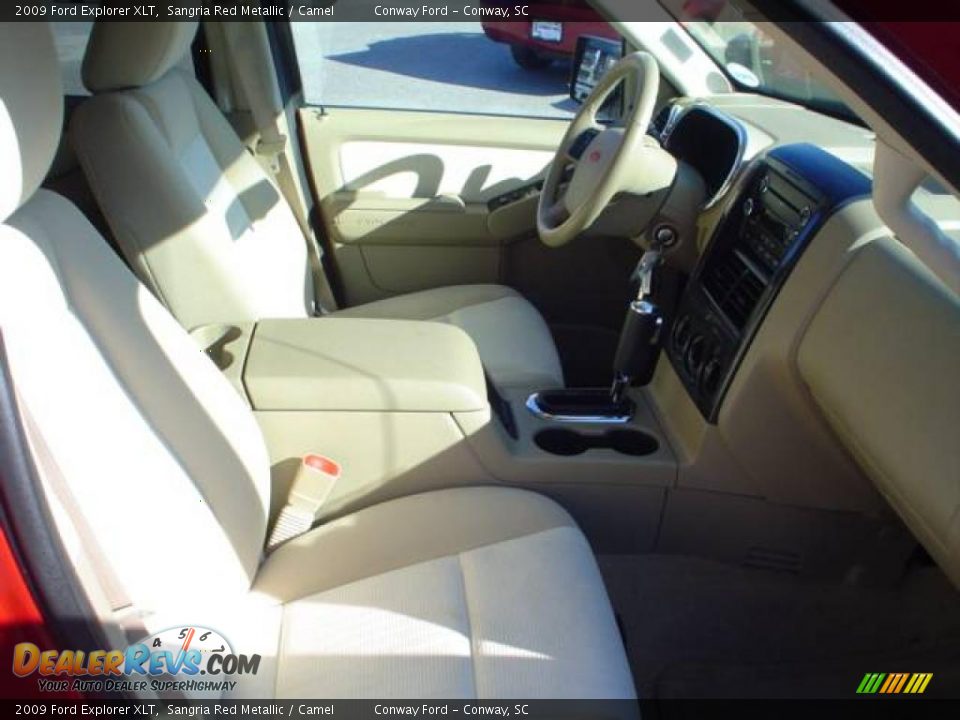 2009 Ford Explorer XLT Sangria Red Metallic / Camel Photo #17