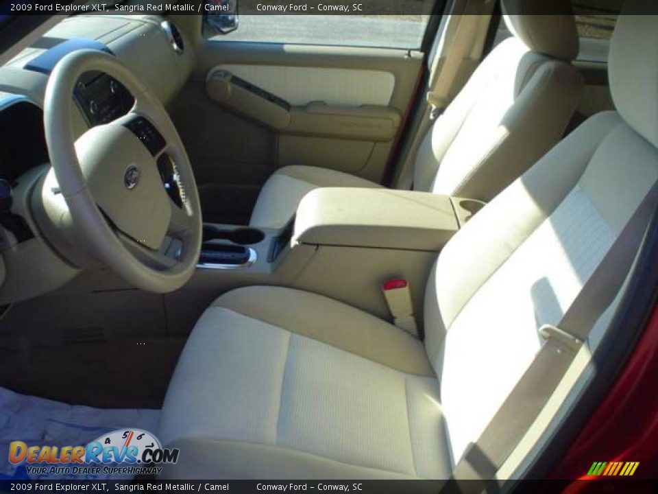 2009 Ford Explorer XLT Sangria Red Metallic / Camel Photo #20