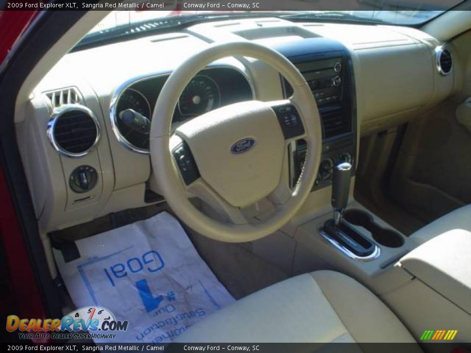2009 Ford Explorer XLT Sangria Red Metallic / Camel Photo #21