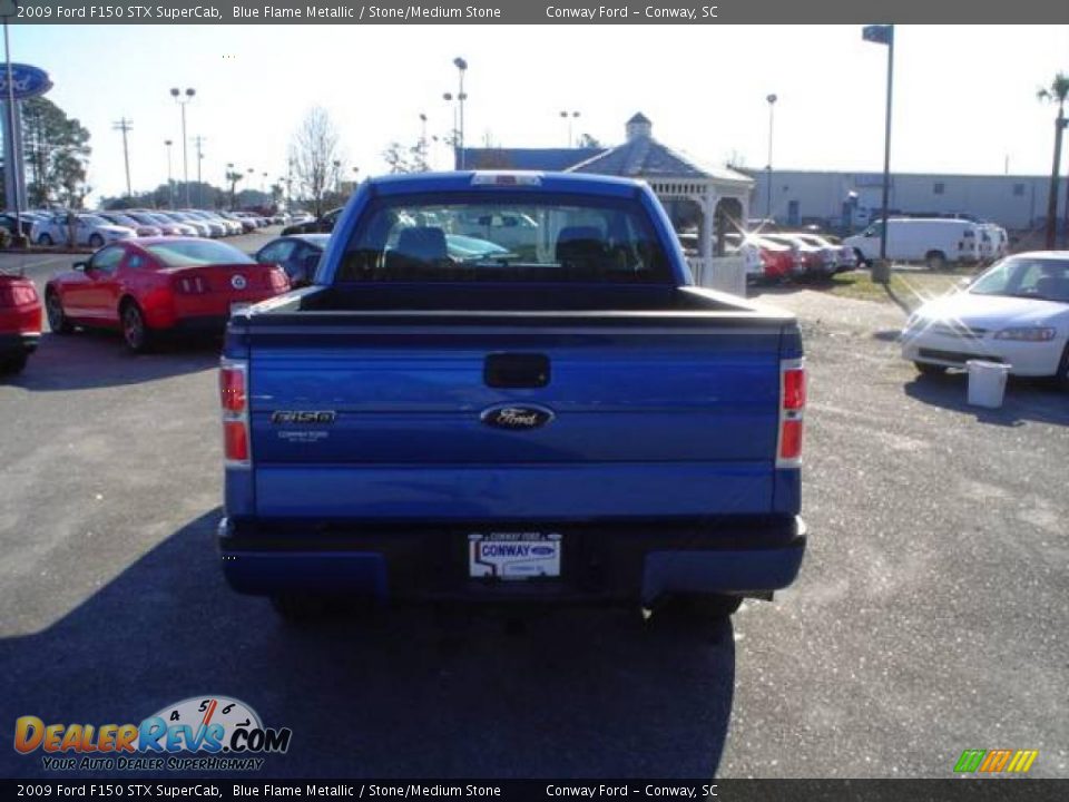 2009 Ford F150 STX SuperCab Blue Flame Metallic / Stone/Medium Stone Photo #6
