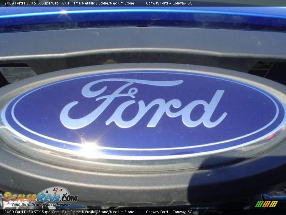 2009 Ford F150 STX SuperCab Blue Flame Metallic / Stone/Medium Stone Photo #13