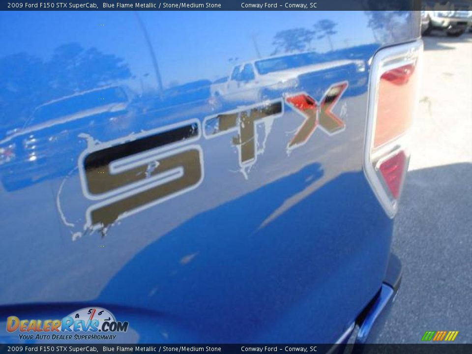2009 Ford F150 STX SuperCab Blue Flame Metallic / Stone/Medium Stone Photo #15