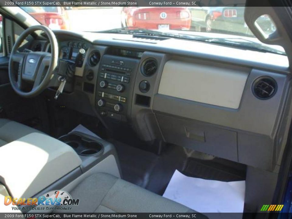 2009 Ford F150 STX SuperCab Blue Flame Metallic / Stone/Medium Stone Photo #20
