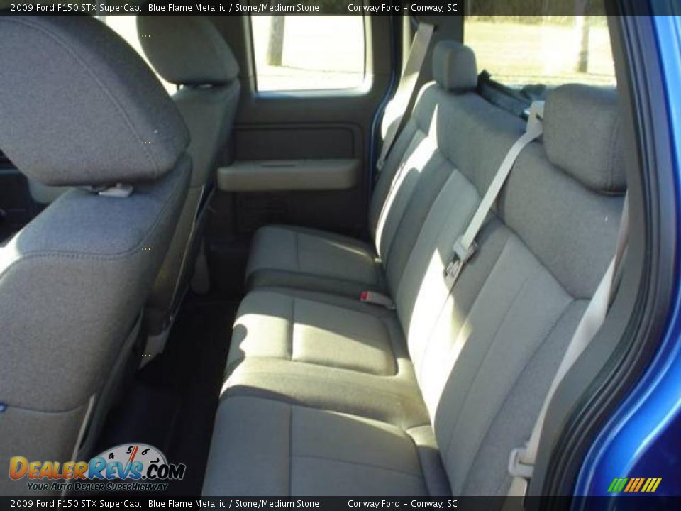 2009 Ford F150 STX SuperCab Blue Flame Metallic / Stone/Medium Stone Photo #22