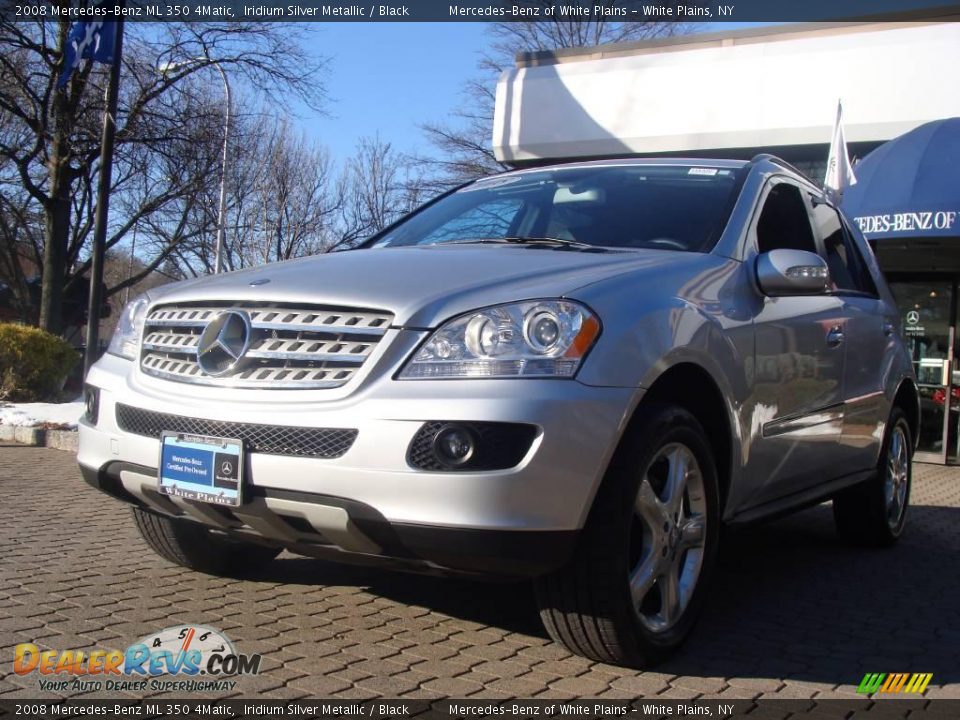 2008 Mercedes-Benz ML 350 4Matic Iridium Silver Metallic / Black Photo #1