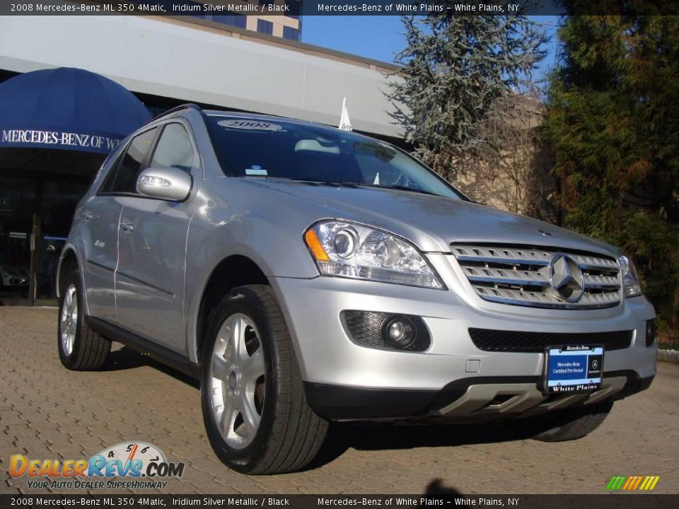 2008 Mercedes-Benz ML 350 4Matic Iridium Silver Metallic / Black Photo #3
