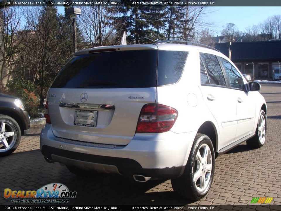 2008 Mercedes-Benz ML 350 4Matic Iridium Silver Metallic / Black Photo #4