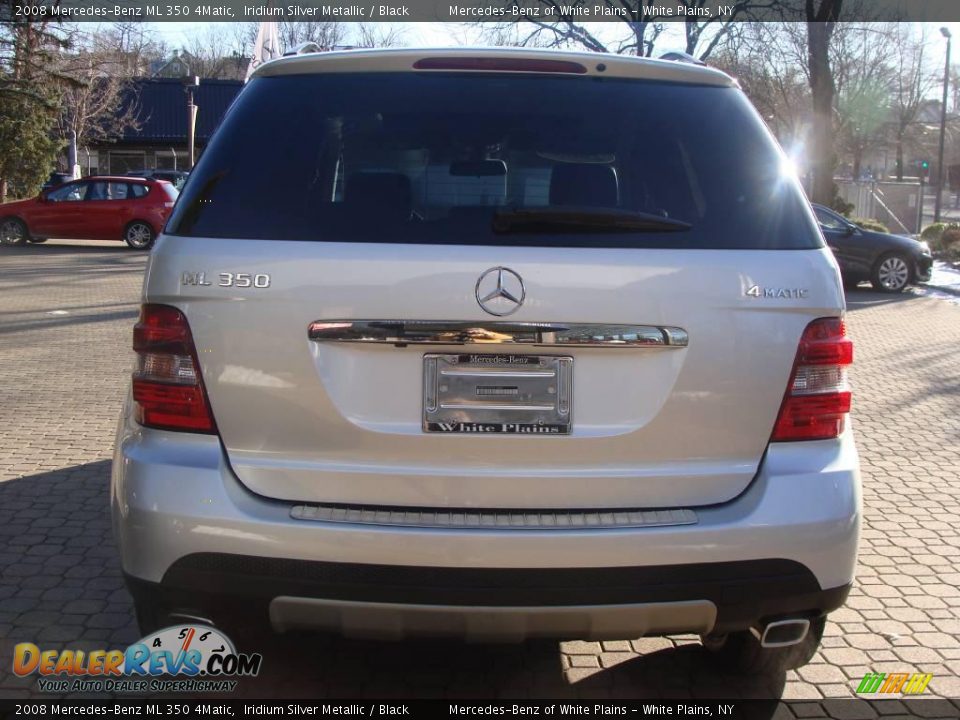 2008 Mercedes-Benz ML 350 4Matic Iridium Silver Metallic / Black Photo #5
