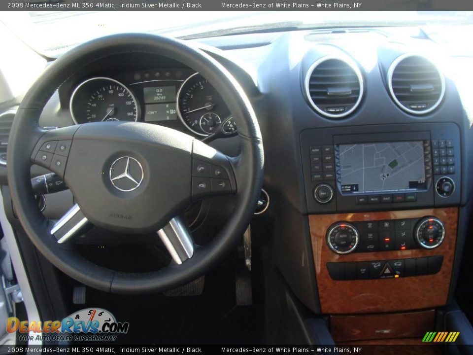 2008 Mercedes-Benz ML 350 4Matic Iridium Silver Metallic / Black Photo #15