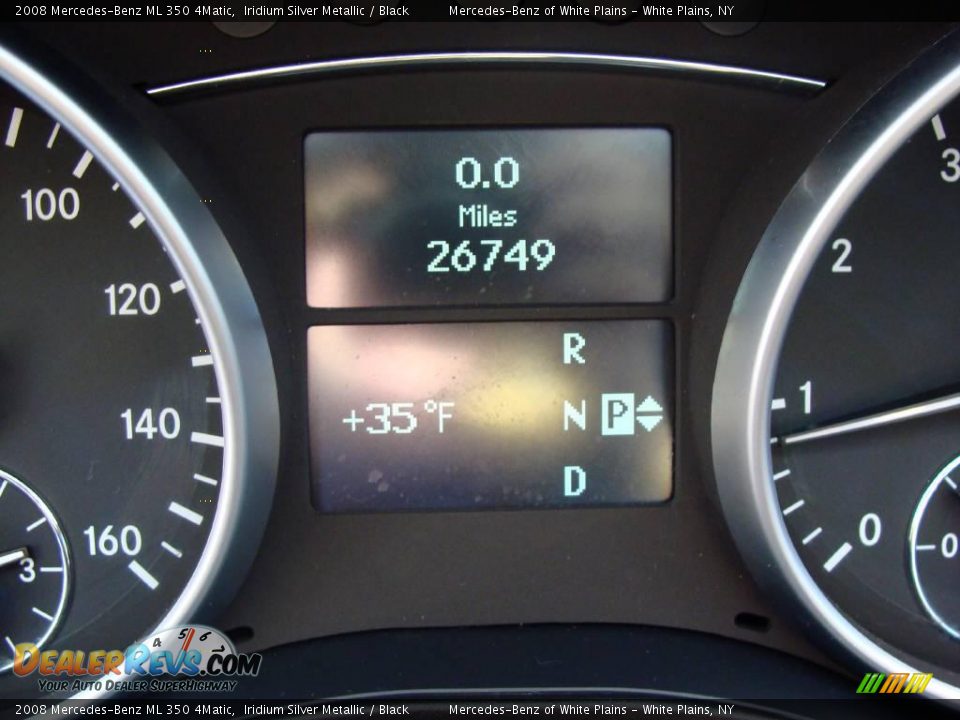 2008 Mercedes-Benz ML 350 4Matic Iridium Silver Metallic / Black Photo #19
