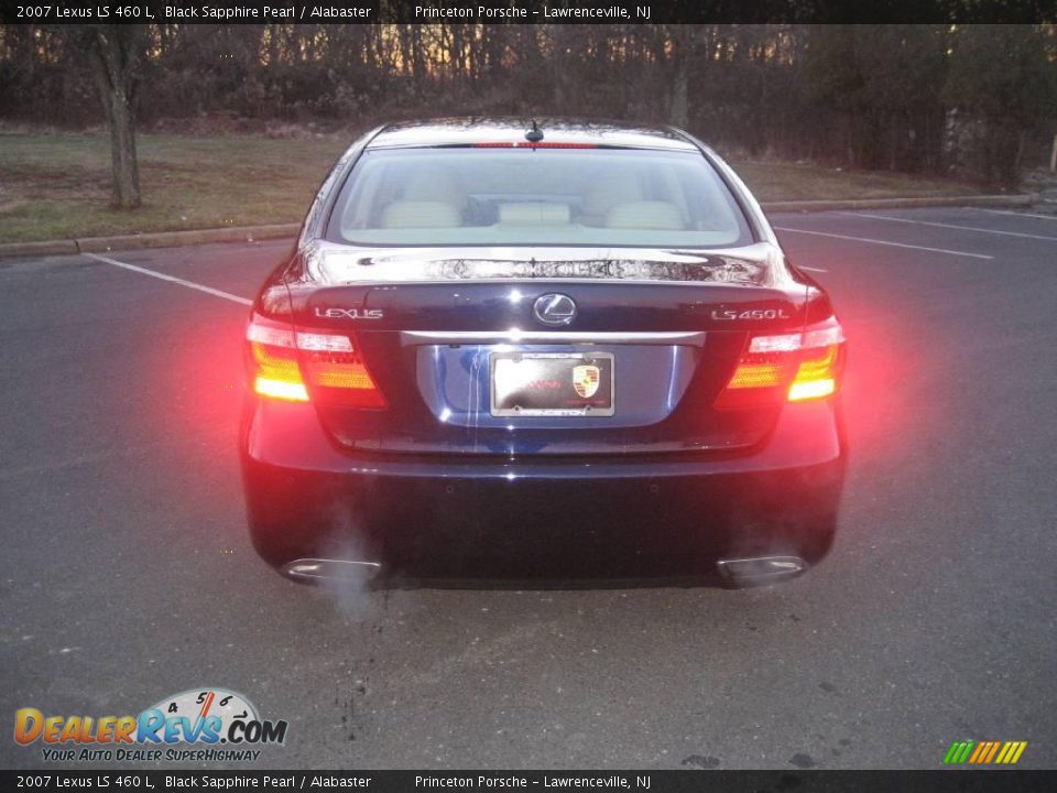 2007 Lexus LS 460 L Black Sapphire Pearl / Alabaster Photo #4