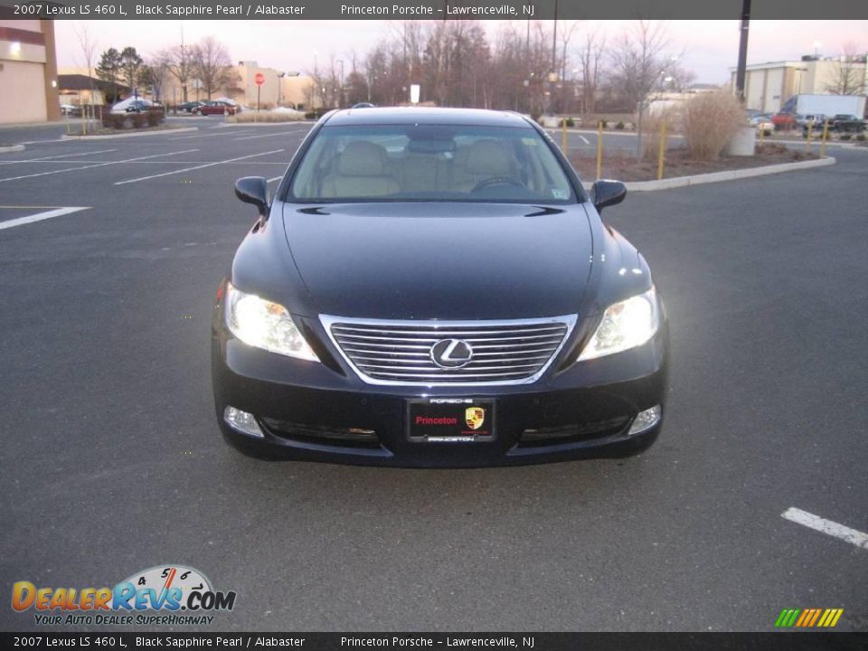 2007 Lexus LS 460 L Black Sapphire Pearl / Alabaster Photo #8