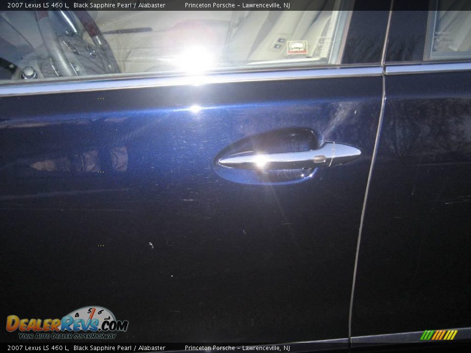 2007 Lexus LS 460 L Black Sapphire Pearl / Alabaster Photo #11
