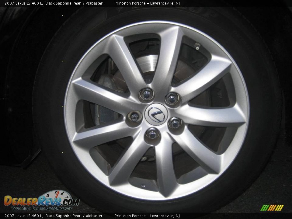 2007 Lexus LS 460 L Black Sapphire Pearl / Alabaster Photo #14