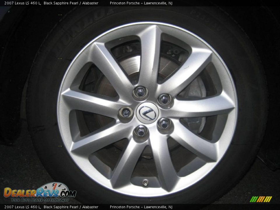 2007 Lexus LS 460 L Black Sapphire Pearl / Alabaster Photo #16