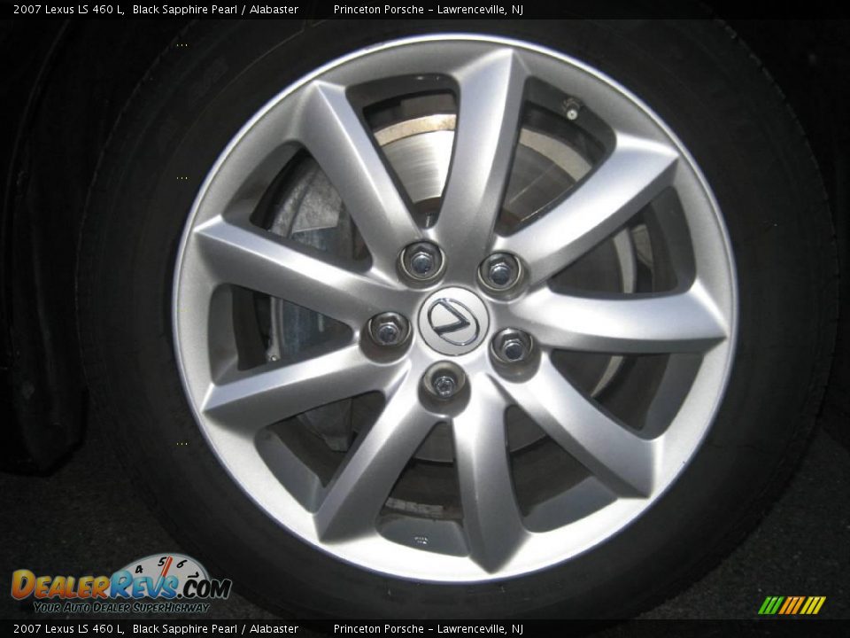 2007 Lexus LS 460 L Black Sapphire Pearl / Alabaster Photo #18