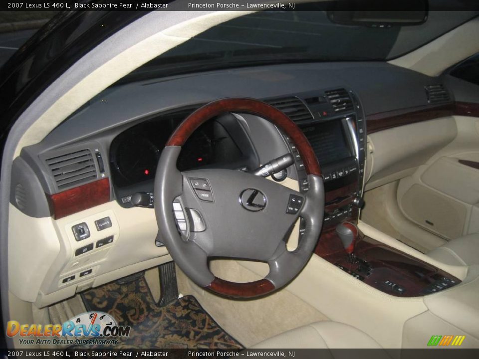 2007 Lexus LS 460 L Black Sapphire Pearl / Alabaster Photo #20