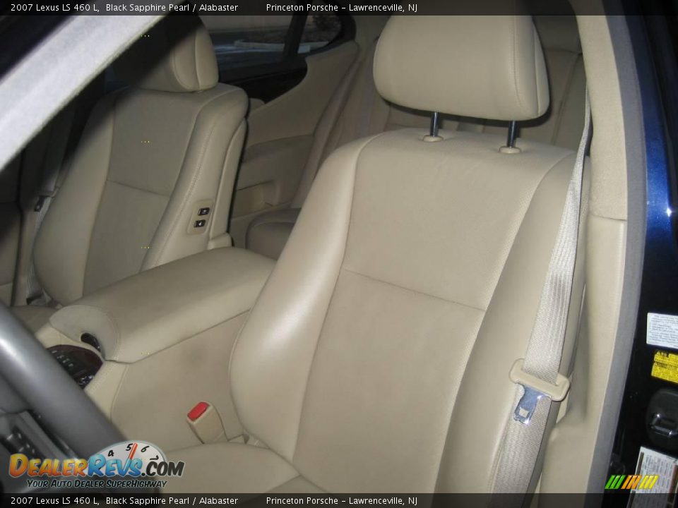 2007 Lexus LS 460 L Black Sapphire Pearl / Alabaster Photo #23
