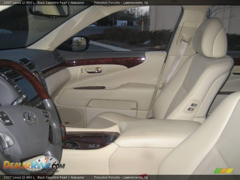 2007 Lexus LS 460 L Black Sapphire Pearl / Alabaster Photo #25