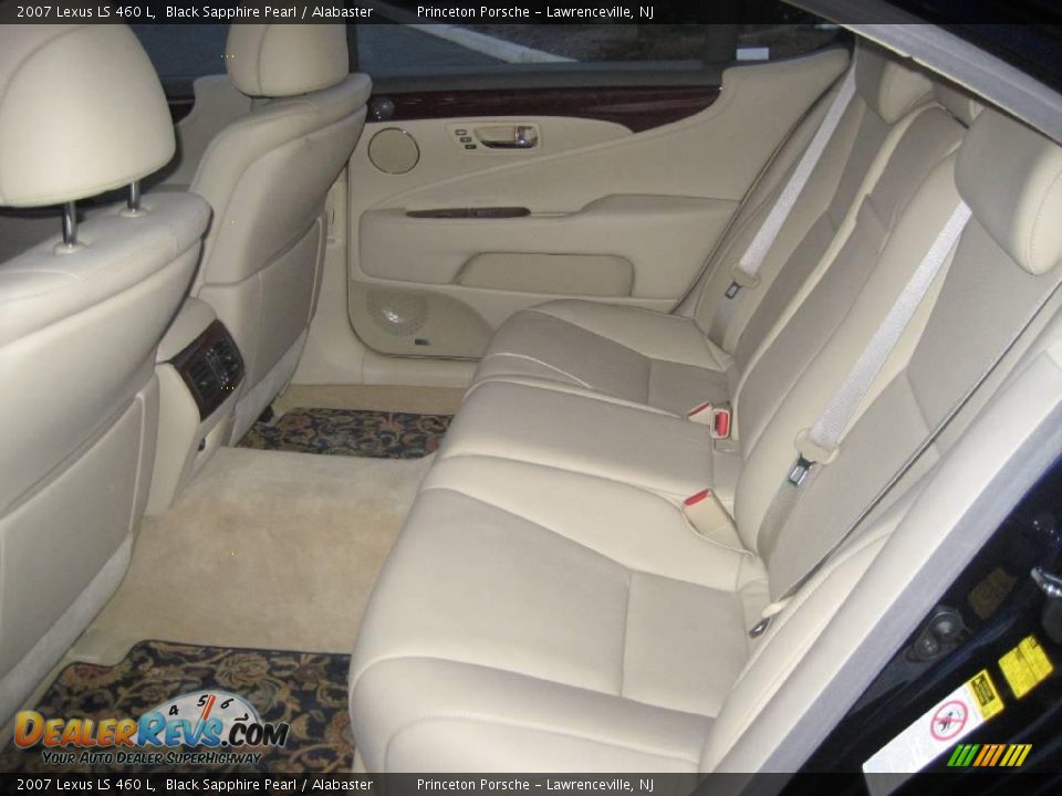 2007 Lexus LS 460 L Black Sapphire Pearl / Alabaster Photo #26