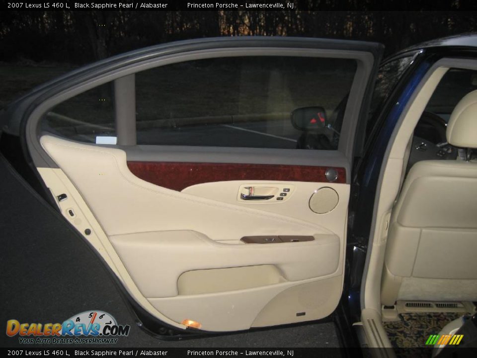 2007 Lexus LS 460 L Black Sapphire Pearl / Alabaster Photo #28