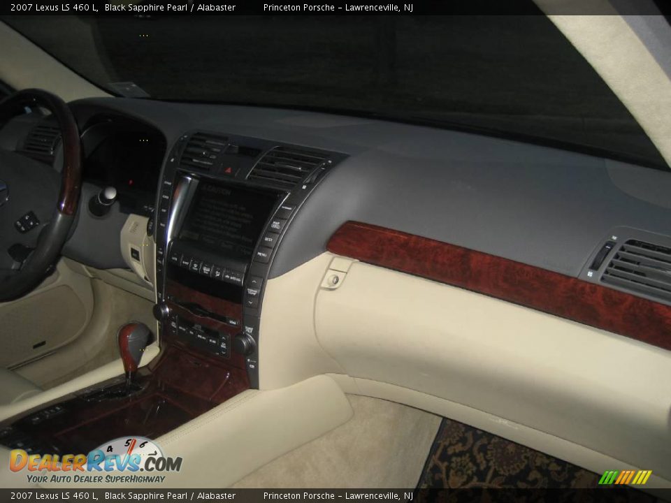 2007 Lexus LS 460 L Black Sapphire Pearl / Alabaster Photo #29