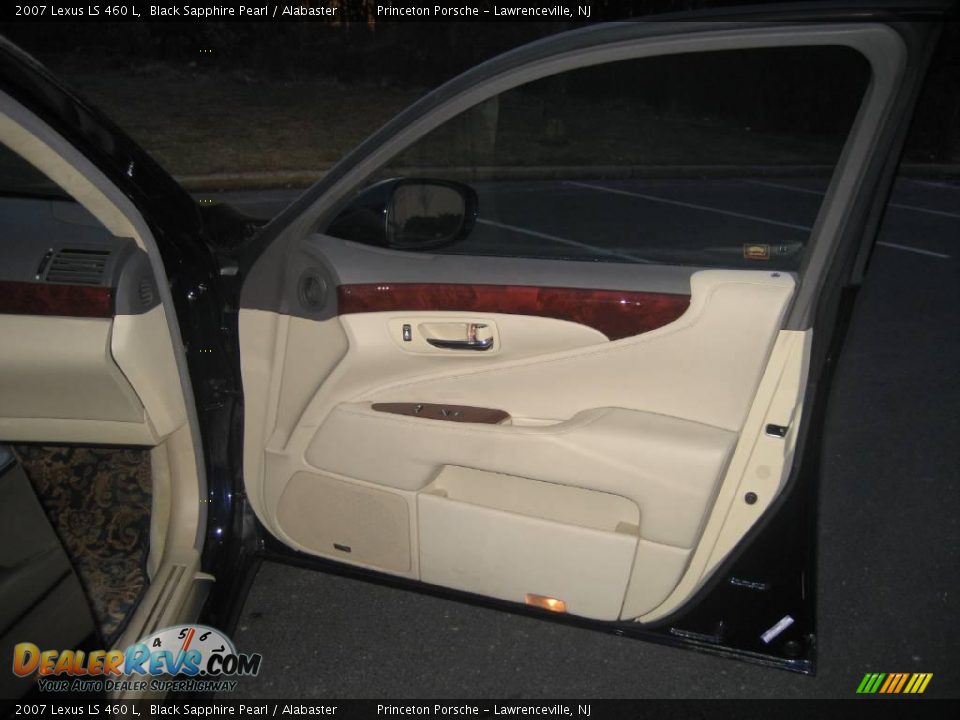2007 Lexus LS 460 L Black Sapphire Pearl / Alabaster Photo #30