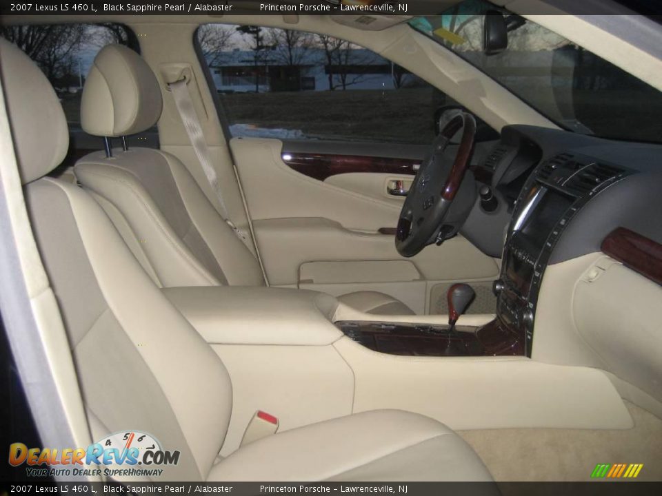 2007 Lexus LS 460 L Black Sapphire Pearl / Alabaster Photo #32