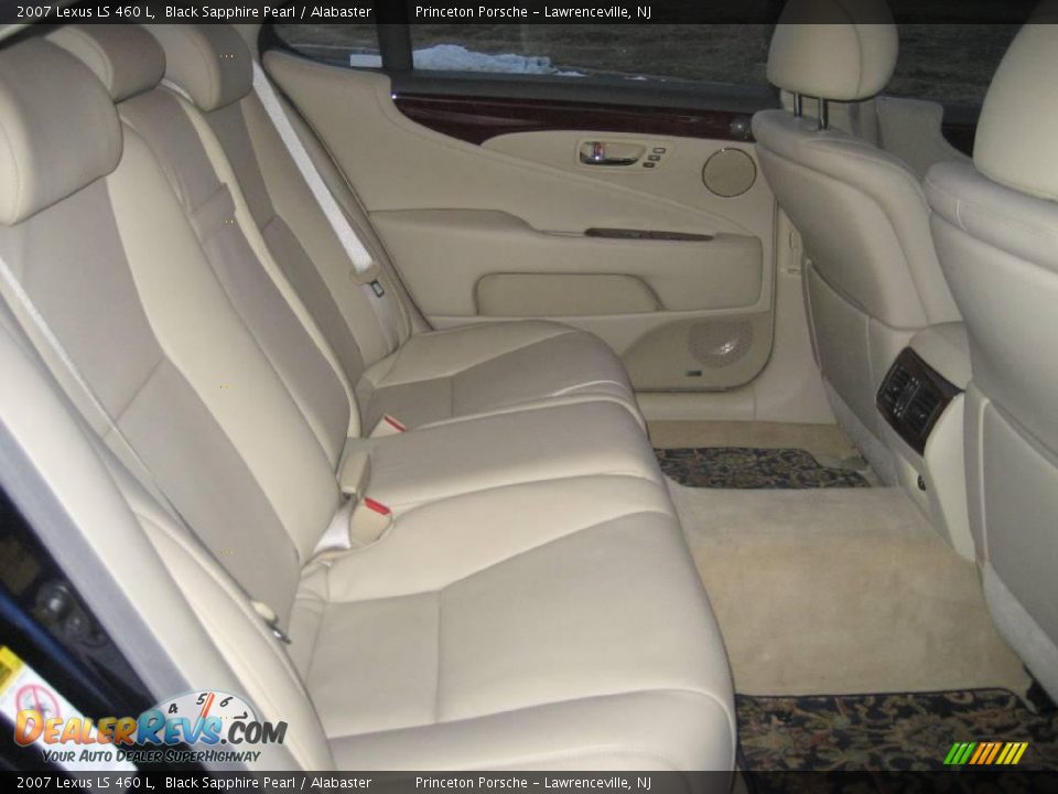2007 Lexus LS 460 L Black Sapphire Pearl / Alabaster Photo #34