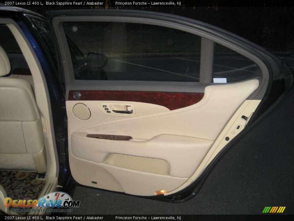 2007 Lexus LS 460 L Black Sapphire Pearl / Alabaster Photo #35